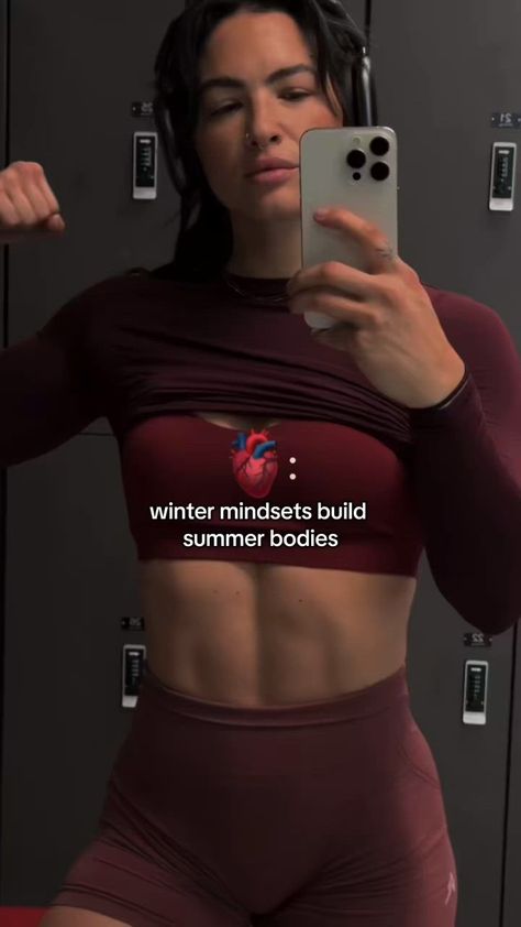 Winter Arc Gym Girl, Winter Gym Motivation, Winter Arch Gym, Winter Arc Gym Motivation, Winter Arc Motivation Women, Summer Bodies Are Made In Winter, The Winter Arc, Winter Arc Workout, Winter Arc Routine