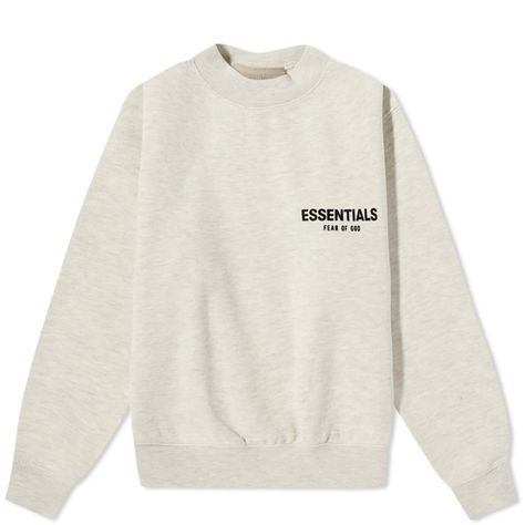 Discover great products at the best prices at Dealmoon. FEAR OF GOD ESSENTIALS Kids ESS Crew Neck SweatLight Oatmeal. Price:$55.00 at END Clothing Essential Tracksuit, Vintage Athleisure, Essentials Crewneck, Essentials Clothing, Essentials Fear Of God, End Clothing, Jayson Tatum, Fear Of God Essentials, Fear Of God