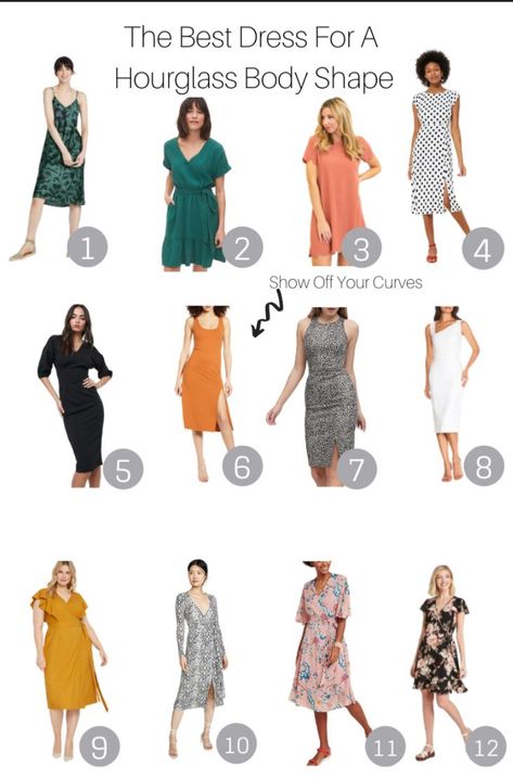 Hourglass Business Outfit, Minimal Hourglass Style, Hour Glass Fashion Tips, Tops For Hourglass Shaped Women, Dresses For Hour Glass Shaped Women, Dress Styles For Hourglass Shape, Hour Glass Style Fashion, The Full Hour Glass Shape Outfits, Clothes Hourglass Shape