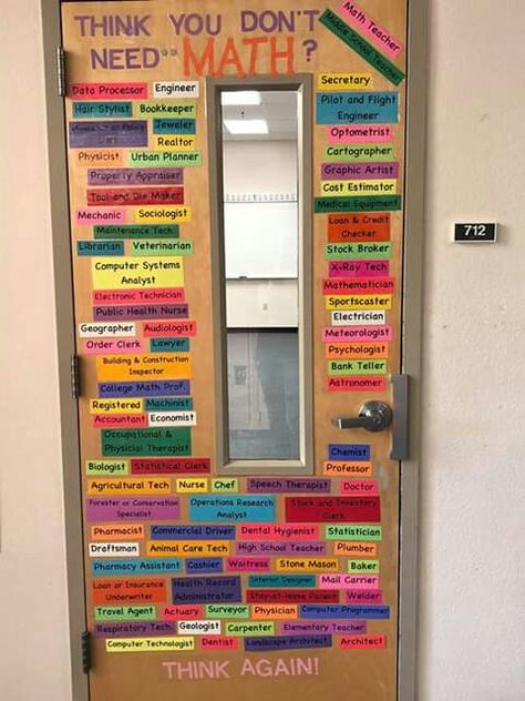 Door Math Class Door Decorations, Math Door Hanger, Math Door Decorations, Special Education Classroom Organization, Class Door Decorations, Seventh Grade Math, Sped Math, Math Board Games, Math Fluency