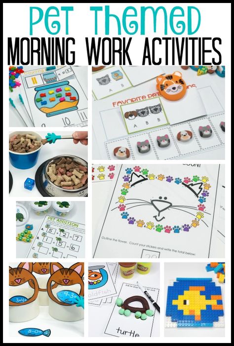 Kindergarten Pet Activities, Pets Classroom Theme, What Pet Should I Get Activities, Prek Pets Theme Activities, Pets Kindergarten Activities, Pet Theme Preschool Activities, Pet Study Creative Curriculum, Pets Activities Preschool, Preschool Pets Unit