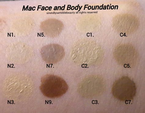 Mac Face and Body Foundation Mac Face And Body Foundation, Mac Makeup Lipstick, Mac Makeup Foundation, Mac Face And Body, Mac Makeup Looks, Best Mac Makeup, Mac Foundation, Foundation Swatches, Mac Studio Fix Fluid