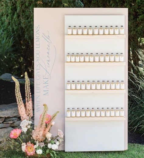 Favor Wall Display, French Bridal Showers, Rose Gold Decor, Wedding Entrance Decor, Event Display, Event Props, Dream Wedding Decorations, Wedding Wall, Craft Booth Displays