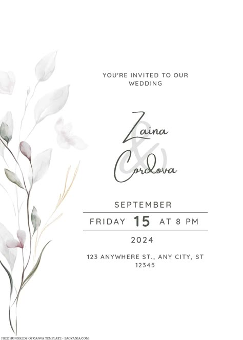 Canva Wedding Invitations Template, Canva Invitation Ideas, Wedding Card Invitation Templates, Digital Invitations Wedding Design, Minimalist Invitation Wedding, Minimalist Invitation Card, Wedding Card Invitation Ideas, Wedding Card Minimalist, Wedding Envelope Design