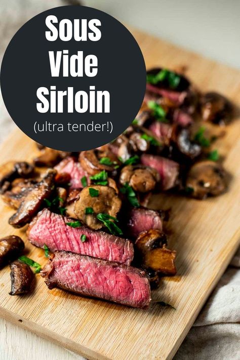 Sherry Mushroom Sauce, Top Sirloin Steak Recipe, Sirloin Recipes, Sirloin Tip Steak, Sirloin Steak Recipes, Beef Loin, Sous Vide Steak, Sirloin Tip Roast, White Fish Recipes