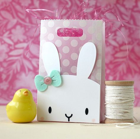 Mama Elephant-Bunny Favor Bag Accessories, His Love Packing Business, Mama Elephant Cards, Feeling Of Love, Easter Gift Bags, Bunny Party, Bunny Bags, Bunny Birthday, Paper Games, Mama Elephant