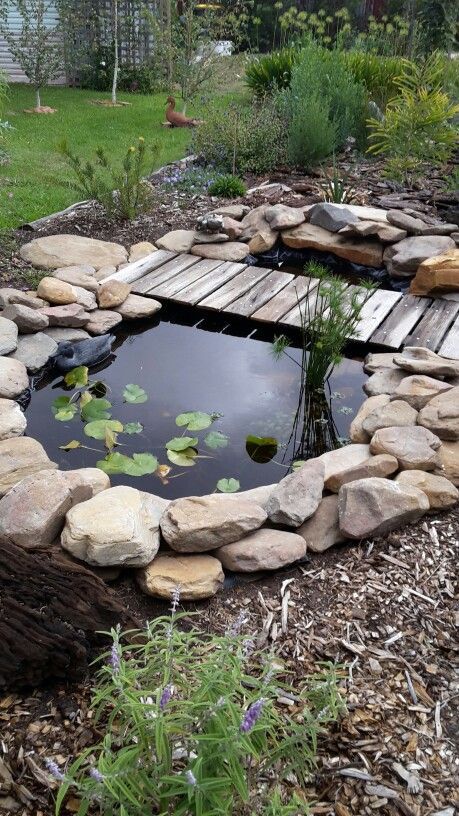 Small Backyard Ponds, Diy Ponds Backyard, Kolam Koi, Fish Pond Gardens, Backyard Ponds, Garden Ponds, Garden Pond Design, Outdoor Ponds, Diy Pond