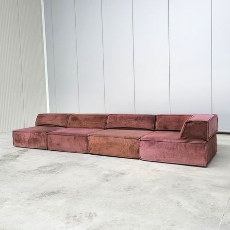 Listed on VNTG.com: Trio sofa by COR, 1970s | #vntg #vintage Three Seat Sofa, Lounge Sofa, Leather Armchair, Lounge Sets, Modular Sofa, Swivel Chair, Set Vintage, Grey Leather, Sofa Set