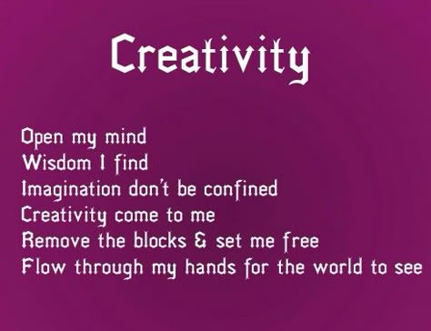 Spell For Creative Inspiration, Confidence Spell Chant, Spell For Creativity, Manifestation Chant, Spells For Creativity, Creativity Spells, Fame Spell, Creativity Spell, Spell Chants