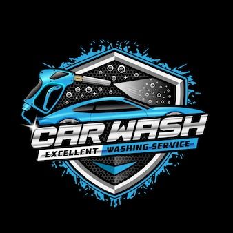 Premium Vector | Auto car wash logo design Car Wash Company, Welding Logo, Car Wash Logo, Detail Car Wash, Garage Logo, Car Logo Design, Automotive Logo Design, Mobile Car Wash, Wash Car