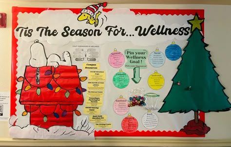 Start Of School Bulletin Board Ideas, December Health Bulletin Boards, December Mental Health Bulletin Board, Bulletin Board Ideas For Assisted Living, Therapy Bulletin Board Ideas, Christmas Ra Bulletin Board Ideas, Christmas Mental Health Bulletin Board, Bulletin Board Christmas Ideas, Christmas Ra Board