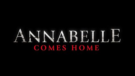 Annabelle Comes Home, Title Png, Conjuring Universe, Wallpapers Cartoon, Cool Wallpapers Cartoon, Movie Titles, Home Logo, Horror Movie, The Conjuring