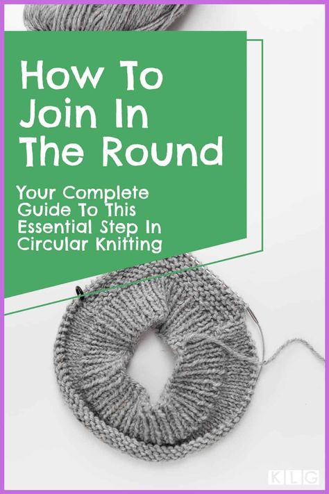 #Joiningintheround an essential skill in #circularknitting. It joins one end of your stitches to the other, forming a circle. Here's my guide on how to do it. https://knitlikegranny.com/join-in-the-round/ #knittingintheround #knitting Circular Knitting Patterns, Addi Knitting Machine, Crochet Lessons, Circular Knitting Needles, Circle Scarf, Knit In The Round, Knit Stitch Patterns, Circular Knitting, Hat Knitting Patterns