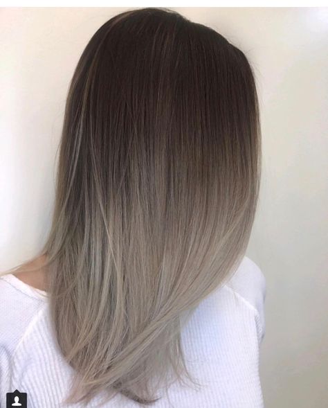 Black Hair Ombre, Sombre Hair, Ash Brown Hair Color, Ash Hair, Ash Brown Hair, Prom Hairstyles For Long Hair, Ombré Hair, Ombre Hair Color, Ombre Balayage