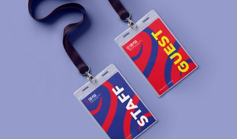 CIB PSA World Tour Finals 2019 on Behance Event Badge Design, Corporative Events, Identity Card Design, Event Badges, Name Tag Design, Event Id, Desain Pantry, Presentation Design Layout, Top Ranking