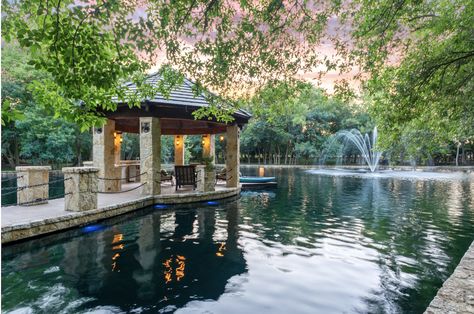 Pond Pavilion, Private Pond, Backyard Structures, Pond House, Mansion Ideas, Arch Doorway, Dream Future, Natural Pond, Investing Strategy