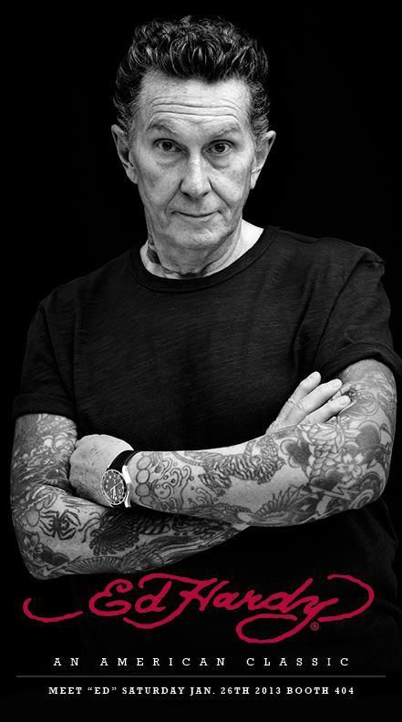 Ed Hardy himself Don Ed Hardy Tattoo, Ed Hardy Tattoos, Famous Tattoo Artists, Don Ed Hardy, Sailor Jerry, Old Tattoos, Modern Tattoos, Artist Biography, Christian Audigier