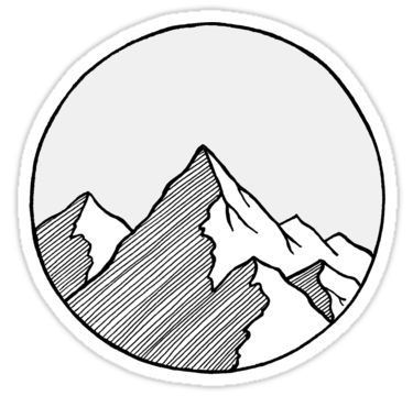 Mountains Sketch Sticker Drawing Ideas, To Draw, Art Ideas, Tattoo Ideas, Doodles, Art Drawings, Bullet Journal, Sketch, Pen