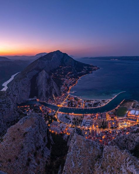 Croatia from above on Instagram: “Sunrise at Omiš, Croatia” Croatia Mountains, Dalmatian Coast Croatia, Omis Croatia, Croatia Aesthetic, Makarska Croatia, Sailing Croatia, Dalmatian Coast, Sailing Trips, Volunteer Abroad