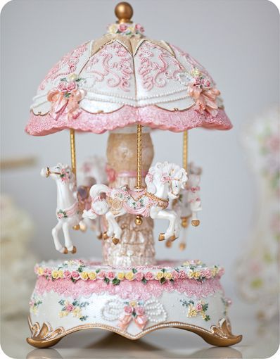 Musical Box, Pastel Decor, Carousel Horses, Kawaii Room, Princess Aesthetic, Shabby Vintage, Everything Pink, Pretty Pastel, Music Box