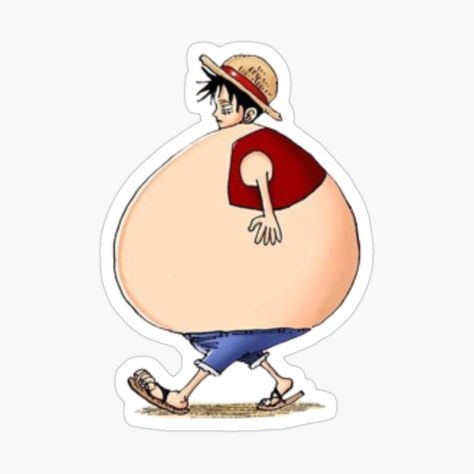 Get my art printed on awesome products. Support me at Redbubble #RBandME: https://www.redbubble.com/i/sticker/Luffy-by-Peponji/136216956.EJUG5?asc=u Hello Kitty Photos, Hang Tag Design, Cute Easy Drawings, Anime Stickers, Tag Design, Cool Stickers, Sketchbook Art Inspiration, Cartoon Illustration, Hang Tags