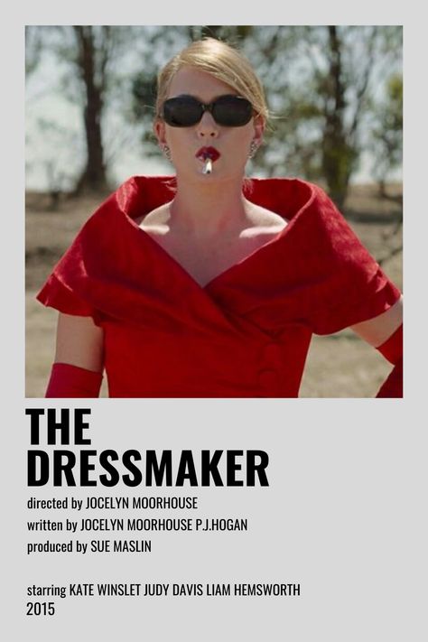 The Dressmaker Movie, The Dressmaker, Fashion Movies, Movies To Watch Teenagers, Movie Hacks, Iconic Movie Posters, New Movies To Watch, Girly Movies, Film Posters Minimalist