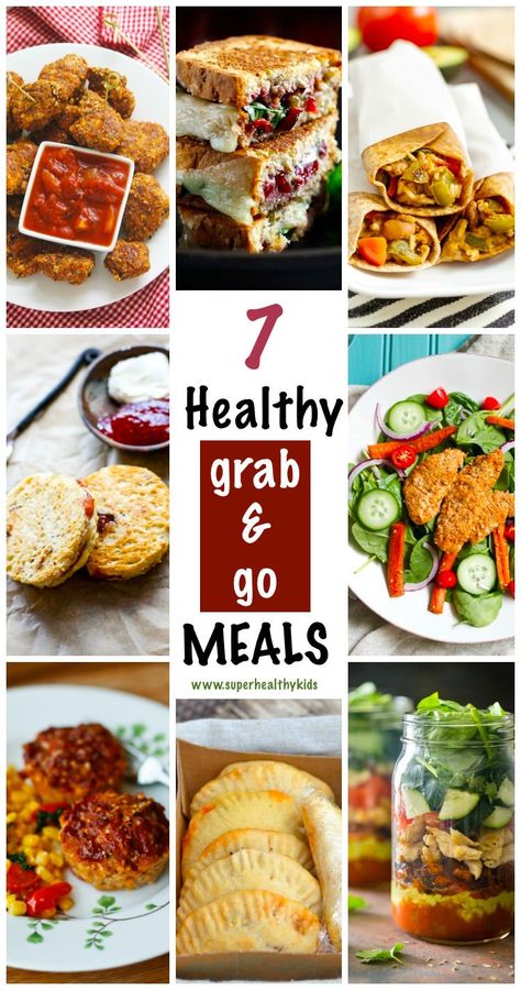 7 Healthy Grab and Go meals for Busy weeknights. Easy to make, tasty, portable, and of course HEALTHY! not really... Grab And Go Healthy Meals, Quick Grab And Go Dinner Ideas, Grab And Go Meals Dinners, Grab And Go Supper Ideas, Healthy Handheld Meals, Grab And Go Dinner Ideas, Easy Grab And Go Meals, Grab And Go Dinner, Grab And Go Meals