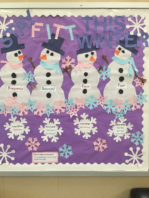 Pe Bulletin Boards, Winter Images, Physical Education, Health Education, Bulletin Boards, Physics, Education, Holiday Decor