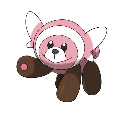 Stufful (ヌイコグマ Nuikoguma) is a Normal/Fighting-type Pokémon introduced in Generation VII. Stufful resembles a red panda and a plush doll. Although a lot of ladies and children fall in love with them because of its adorable appearance, manners and soft fur, it actually detests being stroked and will continuously struggles by waving its paws. However, they won't struggle if they're near those they trust or comfortable with. Despite having a small size, it has powerful strength. Anyone who gets ... Pokemon Website, Pokemon Wiki, Pokemon Names, 150 Pokemon, Pokemon Oc, Original Pokemon, Shiny Pokemon, Pokemon Pokedex, Type Pokemon