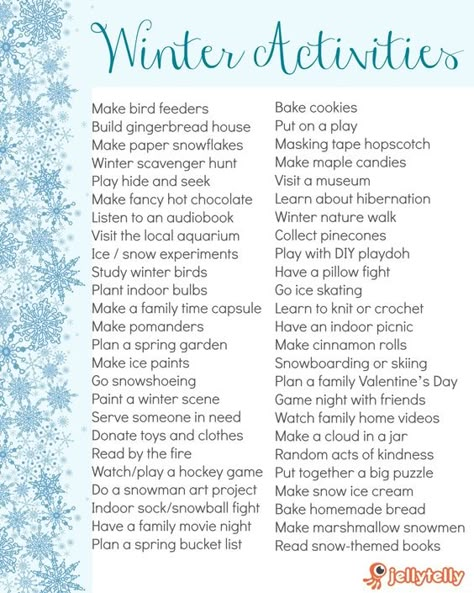 Winter Family Activities, Christmas Bucket, Winter Activity, Winter Activities For Kids, Winter Bucket List, Winter Family, Winter Nature, Indoor Fun, Winter Ideas