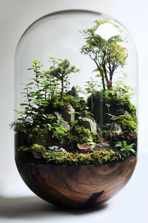 Discover the secrets of crafting your own balanced terrarium – a serene, self-sustaining ecosystem that brings nature indoors. Join me in this green adventure! Japanese Terrarium, Terrarium Ideas Unique, Self Sustaining Terrarium, Best Terrarium Plants, Plant Tank, Terrarium Scene, Paludarium Vivarium, Succulent Terrariums, Jar Terrarium