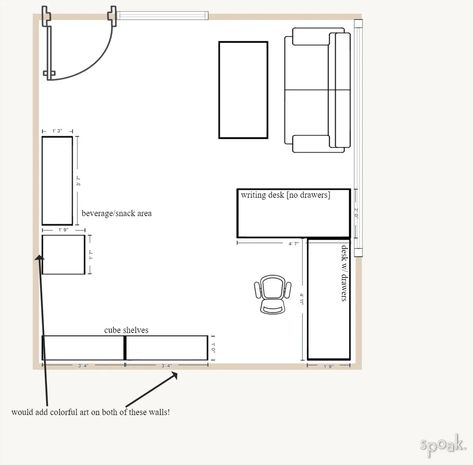 Square office layouts and floor plan ideas. Feng Shui Office Layout Floor Plans, Square Office Layout, Square Office Layout Ideas, Feng Shui Office Layout, Basement Craft Rooms, Floor Plan Ideas, Office Layouts, Feng Shui Office, Office Layout Ideas