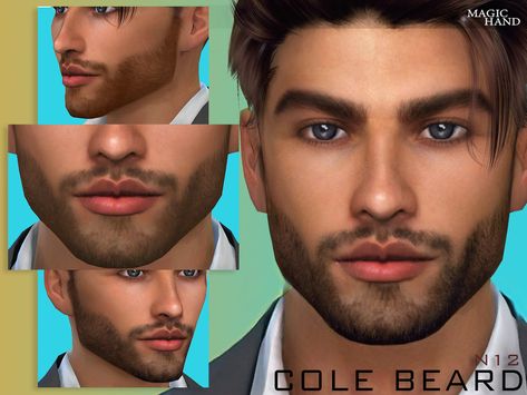 Sims 4 Beard, Sims 4 Men Clothing, Beards And Mustaches, Sims 4 Hair Male, Sims 4 Tsr, Sims 4 Cas Mods, Men's Facial Hair, Pelo Sims, Sims 4 Cc Makeup