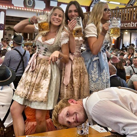 Chris Newman on Instagram: “Oktoberfest Shenanigans!  #hackerfestzelt #oktoberfestmunich” Octoberfest Aesthetic, German Drindle, Oktoberfest Aesthetic, Dirndl Aesthetic, Oktoberfest Trip, October Fest Outfit, German Lifestyle, Octoberfest Outfits, Octoberfest Costume