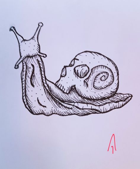 Snail With Skull Shell Tattoo, Skull Snail Tattoo, Snail Skull Tattoo, Snails Tattoo, Skull Snail, Snail Tattoo, Simple Hand Tattoos, Shell Tattoos, Tattoos Inspiration