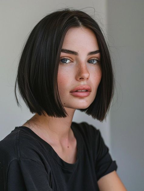 Bob Haircut Styles for Women: Short, Medium, Long, Angled, and Inverted Bobs Dark Bob Haircut, Dark Brown Bob Haircut, June Brown, Straight Bob Haircut, Bob Haircut For Round Face, Medium Bob Haircut, Haircut Styles For Women, Wavy Bob Haircuts, Best Bob Haircuts