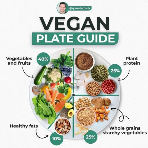 Nutrition Plate, Vegan Plate, Diet Hacks, Vegan Tips, Healthy Food Facts, Vegan Nutrition, Vegan Meal Plans, Healthy Diet Tips, Plant Based Nutrition