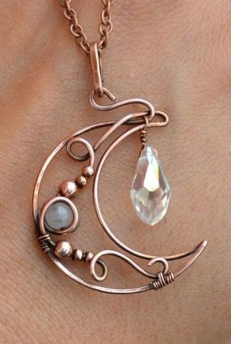 Wire Wrapped Stone Jewelry, Wire Jewelery, Wire Wrap Jewelry Designs, Wire Wrapped Jewelry Diy, Wire Jewelry Making, Wire Wrapped Jewelry Tutorials, Copper Wire Jewelry, Wire Jewelry Tutorial, Wire Jewelry Designs