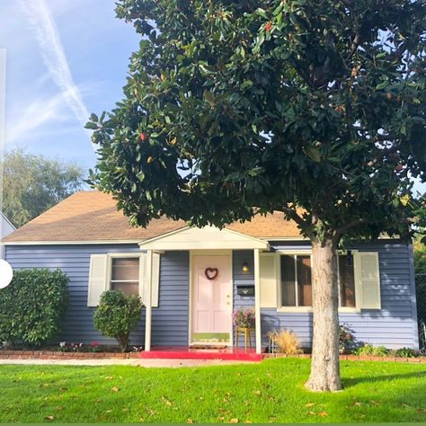 Colorful Small 1940s Bungalow Photos | Apartment Therapy 1940 Bungalow Remodel, 1940 House Exterior, 1940s Remodel, 1940 Bungalow, 1940s Bungalow, Outdoor Covered Patio, Cottage Exteriors, California Bungalow, University Style