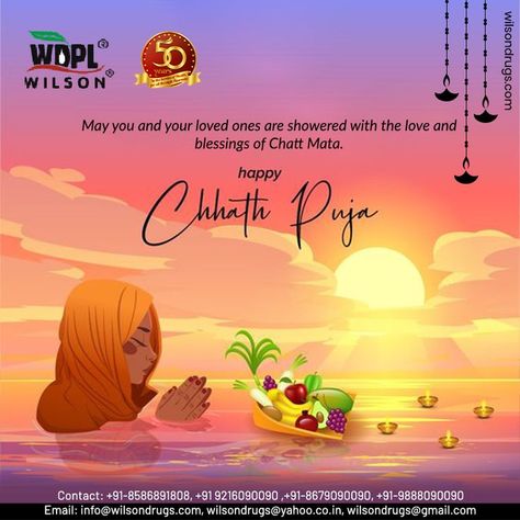 All that exists was born from the sun There is nothing apart from it. Of what is and has been and is to be and What moves and remains still…. The sun alone is the source and the end... Wilson Drugs wishes all a very Happy Chhath Puja. #chhathpuja #chhath #chhathmahaparvchhathparv #chhathpooja #puja #festival Happy Chhath Puja, Chhath Puja, The Source, Very Happy, 50 Years, The End, The Sun, First Love, Sun