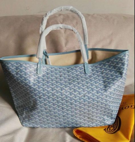 Blue Goyard Tote, Goyard Tote, Luxury Bags Collection, Goyard Bag, Blue Tote Bag, Buy Bags, Blue Tote, Dope Jewelry, Fancy Bags