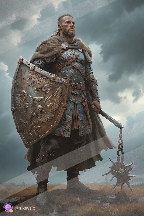 #VikingWarrior #VikingDefender 💥https://buysnap.tech/sikeysipi 💥Stand in awe of this stoic Viking defender, clad in intricate armor and ready to protect his people. A symbol of honor and bravery, he represents the enduring spirit of the Norse. #VikingDefender #NorseLegacy #Bravery Viking History, Viking Art, Viking Warrior, Norse Mythology, Fantasy Illustration, Digital Artwork, Vikings, Fantasy Art, Concept Art