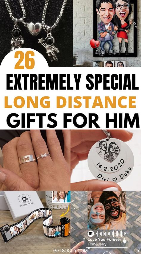 Are you looking unique diy & cute long distance relationship gift ideas for him ? Here are 26 best long distance gift ideas for birthday,anniversary,valentine's day & christmas they'll absolutely love. #giftideas #longdistance #relationship #giftsforhim #best #giftsforboyfriend Christmas Gift Ideas For Long Distance Boyfriend, Long Distance Relationship Gift Ideas For Boyfriend, Gift Ideas For Long Distance Boyfriend, Long Distance Gifts For Him, Cute Long Distance Relationship, Long Distance Gift Ideas, Long Distance Relationship Gift Ideas, Relationship Gift Ideas, Long Distance Birthday