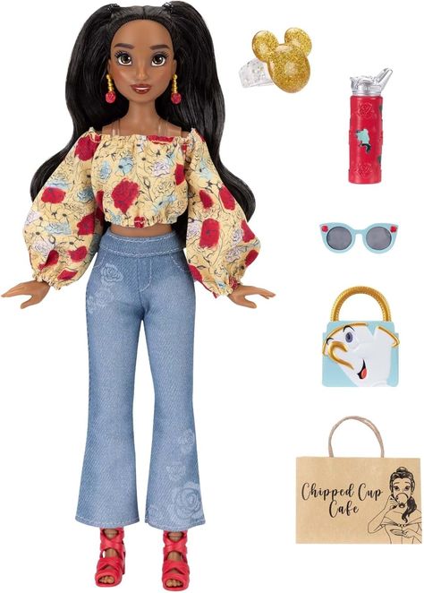 Amazon.com: Disney ILY 4EVER Fashion Dolls Inspired by Belle 11.5" Tall with 13 Points of Articulation, Glittery Mickey Ring Included for You! : Toys & Games Disney Ily 4ever, Disney Dolls, Fashion Dolls, Toys Games, Style Inspiration, Dolls, Toys, Disney