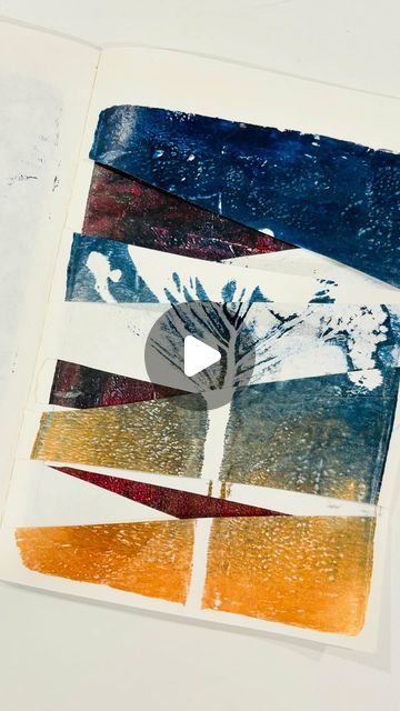 Gelli Arts® Gel Printing on Instagram: "Interactive layered sketchbook✍️💕😱

In this video, @artbyaalice uses the Gelli Arts® Gel Printing plate to print on layers of a dried flower, then cuts the pages to create a cool layered effect that shows different levels of details!🧡🤩

Do you love this layered effect? Share some love for Alice in the comments!👇🏼

#diysketchbook #diyart #artwork #artteachers #creativity#artinspo #inspoforyou#gelprinting#gelliarts #artist #art #inspiration#artblog#arttutorial #gelliartsgelprinting #layeredeffect" Gel Print Art Journal, Gelli Plate Photo Transfer, Image Transfer With Gelli Plate, Make Your Own Gelli Plate, Gel Printing Plate, Birgit Koopsen Gelli Plate, Gel Printing, Gelli Arts, Printed Plates