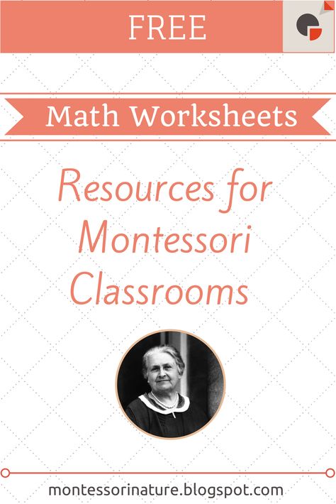 I would like to share with you this collection of great FREE online Montessori Math Resources amazing Montessorians generously share with the world. These are such great time savers! I encourage you to support their blogs, if you decide to use their printouts, leave a comment and follow their blog on social media. Math Activities … Montessori Worksheets, Montessori Resources, Montessori Math Activities, Montessori Printables, Montessori Elementary, Montessori Lessons, Montessori Homeschool, Montessori Preschool, Montessori Math