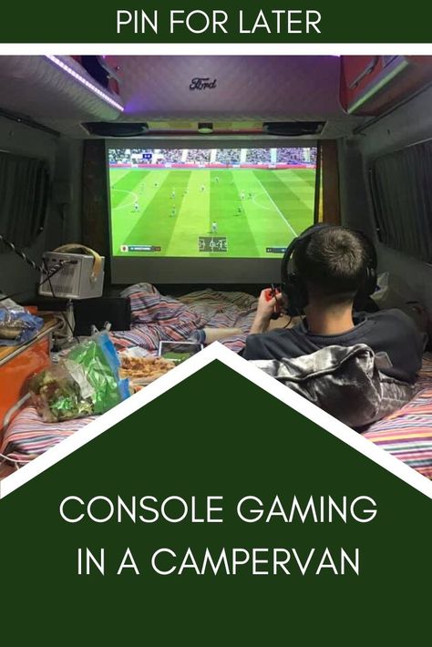 Find out exactly what set up you need to start console gaming from your van. We go through the set ups you'll need for either a Playstation 4, an Xbox One and a Nintendo Switch so you can start gaming on the road. #ukvanlife #vanlife #playstation4 #xboxone #nintendoswitch Van Life Gaming, Gamer Rooms, Vw Interior, Alternative Power Sources, Console Gaming, Van Life Diy, Long Term Travel, Van Living, Campervan Conversions