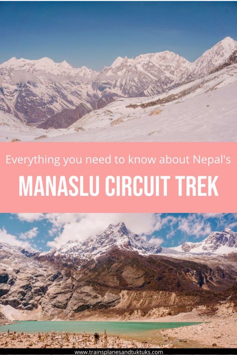 Mar 14, 2020 - The Manaslu Circuit Trek is one of the best treks in Nepal. Suspension bridges, yak trains, and a high-altitude pass crossing -- it has it all. Nepal Hiking, Manaslu Circuit, Travel Nepal, Nepal Travel, Travel Destinations Asia, Asia Travel Guide, High Altitude, Bhutan, Best Hikes