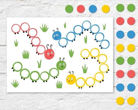 Do A Dot Bugs Printable. Dot Marker Printable. Pom Pom F02 Preschool Activity Binder, Activity Binder, Easter Toddler, Activity Books For Toddlers, Prek Ideas, Face Parts, Busy Book Printable, Toddler Busy Book, Homeschool Preschool Activities