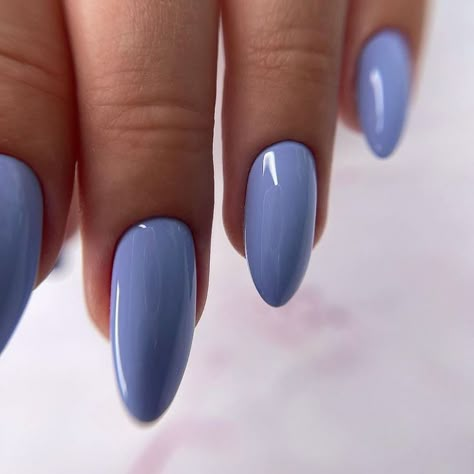 Powder Blue Nails, January Nail Colors, Multicolored Nails, Purple Acrylic Nails, January Nails, Lavender Nails, Simple Gel Nails, Fall Acrylic Nails, Short Acrylic Nails Designs